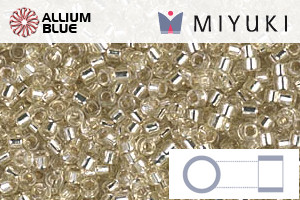 MIYUKI Delica® Seed Beads (DB1432) 11/0 Round - Silverlined Pale Yellow - 關閉視窗 >> 可點擊圖片