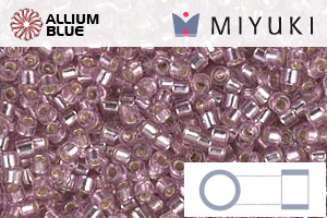 MIYUKI Delica® Seed Beads (DB1434) 11/0 Round - Silverlined Pale Rose - Haga Click en la Imagen para Cerrar