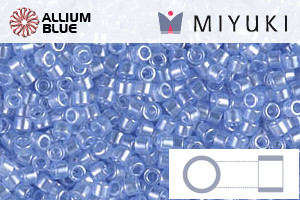 MIYUKI Delica® Seed Beads (DB1475) 11/0 Round - Transparent Pale Sky Blue Luster - 关闭视窗 >> 可点击图片