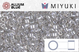 MIYUKI Delica® Seed Beads (DB1477) 11/0 Round - Transparent Pale Taupe Luster - 关闭视窗 >> 可点击图片