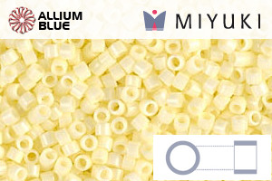MIYUKI Delica® Seed Beads (DB1491) 11/0 Round - Opaque Pale Yellow