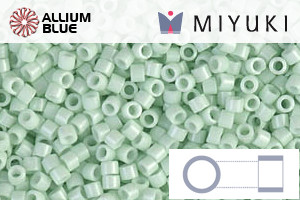MIYUKI Delica® Seed Beads (DB1496) 11/0 Round - Opaque Light Mint - Haga Click en la Imagen para Cerrar