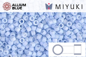 MIYUKI Delica® Seed Beads (DB1527) 11/0 Round - Matte Opaque Light Sky Blue AB