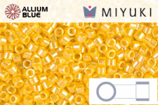 MIYUKIデリカビーズ (DB1562) 11/0 丸 - 濃黄ギョクラスター