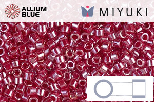 MIYUKI Delica® Seed Beads (DB1564) 11/0 Round - Opaque Cadillac Red Luster - Click Image to Close
