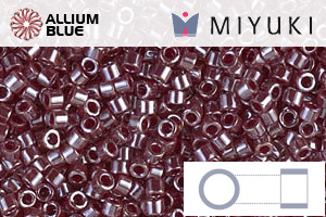 MIYUKI Delica® Seed Beads (DB1565) 11/0 Round - Opaque Currant Luster - Click Image to Close