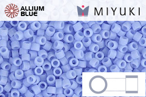 MIYUKI Delica® Seed Beads (DB1587) 11/0 Round - Matte Opaque Agate Blue - Click Image to Close