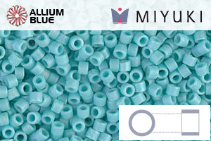 MIYUKI Delica® Seed Beads (DB1595) 11/0 Round - Matte Opaque Sea Opal AB - 关闭视窗 >> 可点击图片