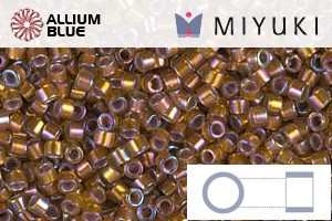 MIYUKI Delica® Seed Beads (DB1691) 11/0 Round - Silver Lined Glazed Dark Saffron AB - 关闭视窗 >> 可点击图片