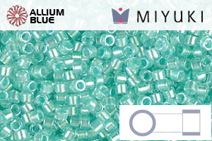 MIYUKI Delica® Seed Beads (DB1707) 11/0 Round - Mint Pearl Lined Glacier Blue - 關閉視窗 >> 可點擊圖片