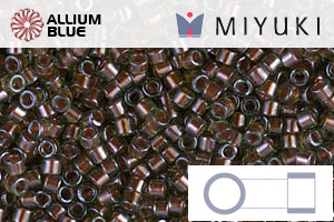 MIYUKI Delica® Seed Beads (DB1710) 11/0 Round - Copper Pearl Lined Olive - 關閉視窗 >> 可點擊圖片