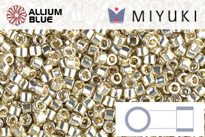 MIYUKI Delica® Seed Beads (DB1831) 11/0 Round - Duracoat Galvanized Silver - 關閉視窗 >> 可點擊圖片