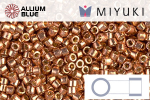 MIYUKI Delica® Seed Beads (DB1836) 11/0 Round - DURACOAT Galvanized Muscat