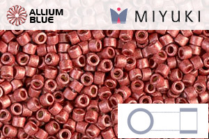 MIYUKI Delica® Seed Beads (DB1838F) 11/0 Round - DURACOAT Galvanized Berry Frosted - 關閉視窗 >> 可點擊圖片