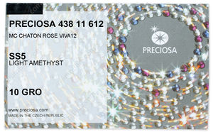 PRECIOSA Rose VIVA12 ss5 lt.ameth S factory pack