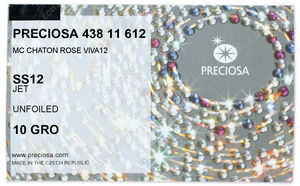 PRECIOSA Rose VIVA12 ss12 jet U factory pack