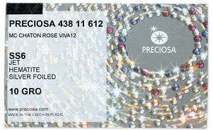 PRECIOSA Rose VIVA12 ss6 jet S Hem factory pack