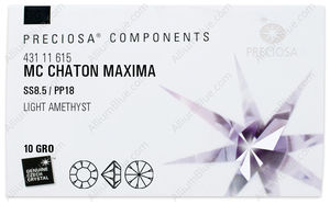 PRECIOSA Chaton MAXIMA ss8.5/pp18 lt.ameth DF factory pack