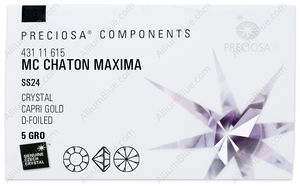 PRECIOSA Chaton MAXIMA ss24 crystal DF CaG factory pack