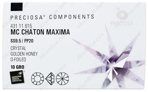 PRECIOSA Chaton MAXIMA ss9.5/pp20 crystal DF GdH factory pack