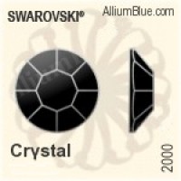 Swarovski Rose Flat Back No-Hotfix (2000) SS9 - Clear Crystal (Unfoiled)