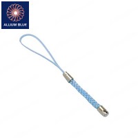 Braided Mini Lanyard, Light Blue, 75mm