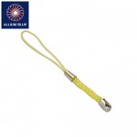 Braided Mini Lanyard, Light Yellow, 75mm