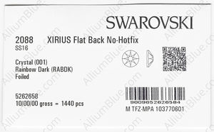 SWAROVSKI 2088 SS 16 CRYSTAL RAINBOWDK F factory pack