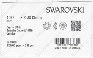 SWAROVSKI 1088 SS 29 CRYSTAL SUNSHINE_D factory pack