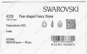 SWAROVSKI 4320 18X13MM PADPARADSCHA F factory pack