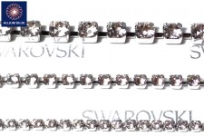 Swarovski Round Cupchain (27004) PP24, Sterling Silver Plated - Crystal Golden Shadow